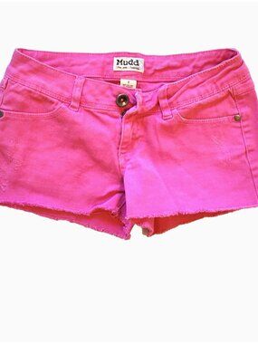 Vintage Y2k Mudd Pink Mini Shorts size 1 (xxs)